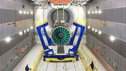 Riesentriebwerk UltraFan auf dem Prüfstand