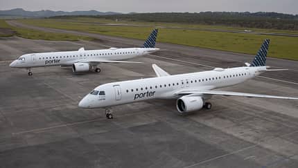 Porter aus Kanada hat seine ersten Embraer E195-E2 übernommen.