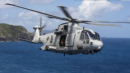 Die Royal Navy hat nun alle aufgerüsteten Merlin Mk4/Mk4A von Leonardo in Yeovil erhalten. 