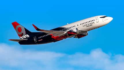 Eine 737 von Coulson dient in Australien als Feuerlöschflugzeug.