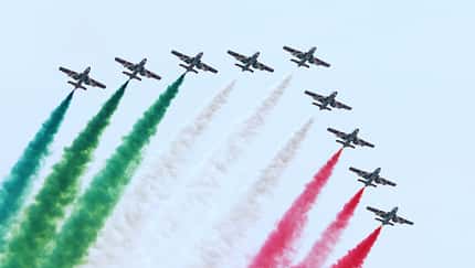 Die Frecce Tricolori gehören zu den besten Kunstflugteams der Welt.