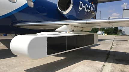 Einen Demonstrator zur Kommunikationsaufklärung hat Hensoldt bereits an Bord eines Learjet-Testflugzeugs der GFD GmbH getestet. 