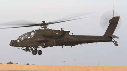 Boeing AH-64E Apache der US Army im Einsatz.