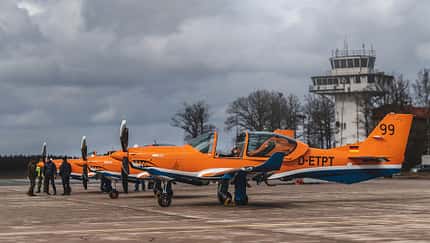 Schweden führt sieben Grob G120TP für die Grundausbildung ein.