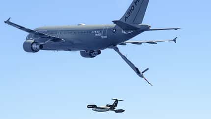 Airbus kontrollierte von einem Tanker aus ein unbemanntes Fluggerät.