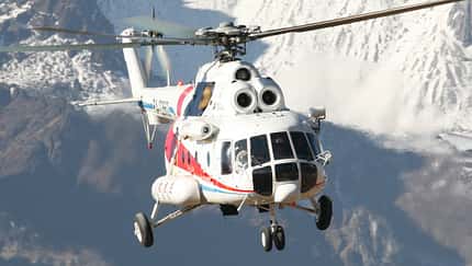 Mil Mi-171 Ende 2018 bei Vorführflügen in China. 