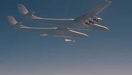 Stratolaunch Abwurfversuch mit Talon-A im Mai 2023.
