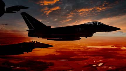 Wo früher MiG-29 wachten, fliegen jetzt deutsche Eurofighter