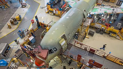 Mithilfe der Zulieferer zum sauberen Flugzeug