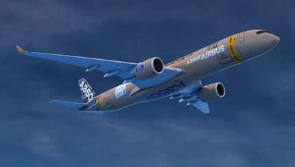 Die erste A350F wird selbst zum fliegenden Paket