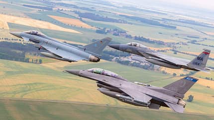 Air Defender 23: Luftwaffe und Air National Guard. 
