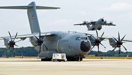 Airbus A400M der Luftwaffe in Wunstorf.