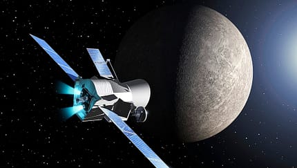 Raumfahrt, Elektrisches Fliegen, Ion, Ionen, Antriebe, ESA, NASA, Bepi Colombo, Forschung, Technologie Elektrisches Fliegen im All