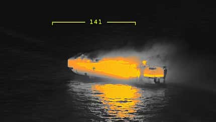 Niederländische Hubschrauber im Rettungseinsatz