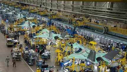 Lockheed Martin F-35-Produktionsline in Fort Worth.