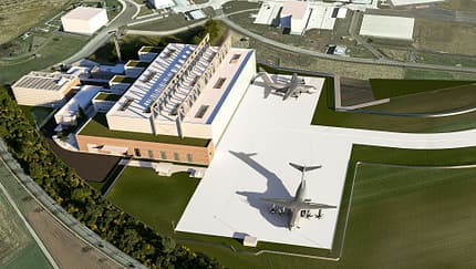 Airbus baut am Fliegerhorst Wunstorf ein neues A400M-Wartungszentrum.