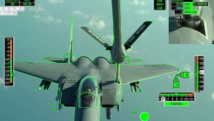 Automatische Betankung der F-15 aus Singapur durch eine A330MRTT.