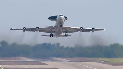 E-3 AWACS in Tinker AFB.