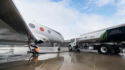 G600 überquert den Atlantik mit 100 Prozent SAF