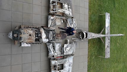 Stuka, Ju87, Junkers, Ju 87 Wrack einer Ju 87 aus Finnland