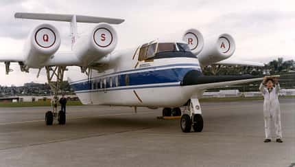 QSRA-Forschungsflugzeug am Boden