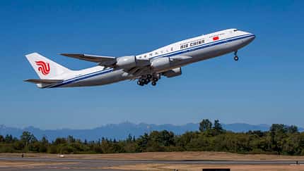 Boeing 747-8 beim Start