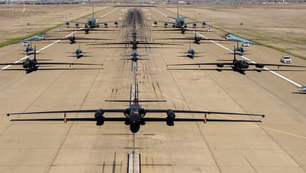 Lockheed U-2 auf Startbahn