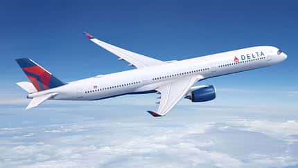 Airbus A350-1000 in Farben von Delta Air Lines.