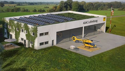 ADAC: Geplante Luftrettungsstation "Hungriger Wolf" in Itzehoe.