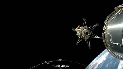 Nova-C-Lander auf dem Weg zum Mond