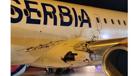 Embraer Air Serbia Schaden