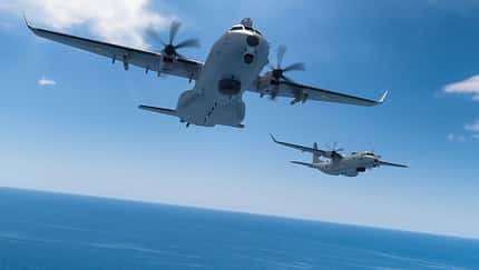 Airbus C295 MPA im Flug von vorn