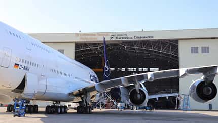 Lufthansa-A380 durchläuft ersten D-Check