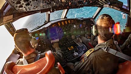Mitflig in der Lockheed P-3C Orion der Deutschen Marine.