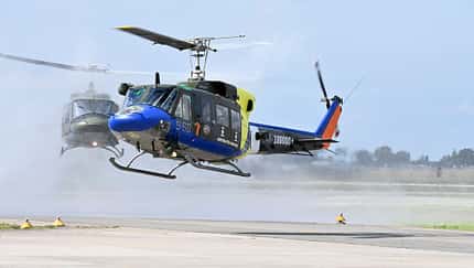 HH-212 Huey letzte Landung