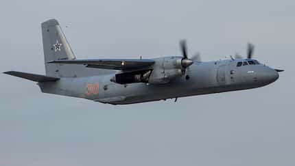 Russische Luftwaffe, An-26 beim Start.