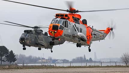Doppellandung zweier Sea Kings in Kiel