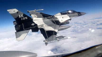 F-16 Aggressor aus Alaska im Flug