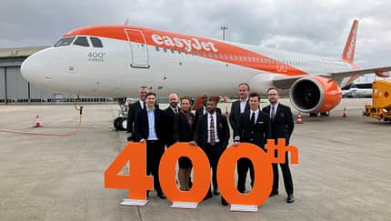 easyJet übernimmt 400. bestellten Airbus