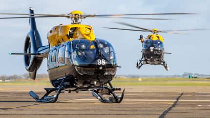 H145 im Einsatz in Großbritannien.