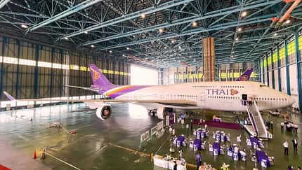 Abschied für Boeing 747 bei Thai Airways.