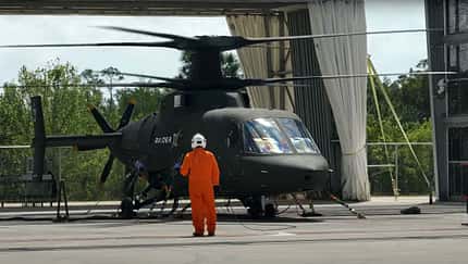 Sikorsky Raider X bei Bodenläufen