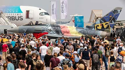 Eurofighter der Luftwaffe auf der ILA.