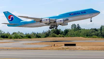 Startende Boeing 747-8 Korean Air
