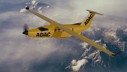 Vaerdion Microliner als ADAC-Ambulanzflugzeug.