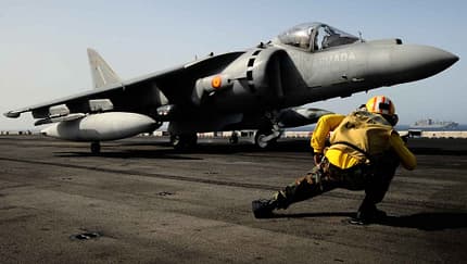 AV-8B Harrier Spanien Start von Schiff