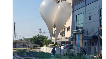 Nordkorea Müllballon