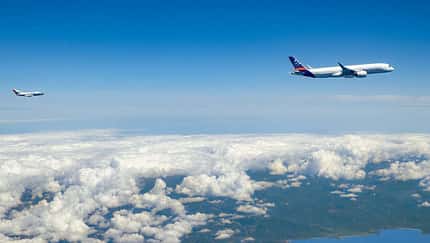 SAF-Testflüge mit A350 und DLR-Messflugzeug