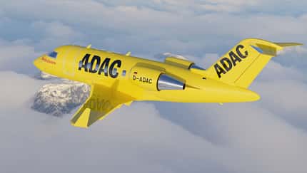Challenger 650 für Aero-Dienst.