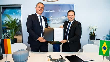 Embraer und Rheinmetall sind in Gesprächen, um ihr Trainingsnetzwerk mit dem Schwerpunkt C-390 zu erweitern. 